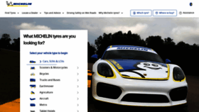 What Michelin.in website looked like in 2023 (1 year ago)