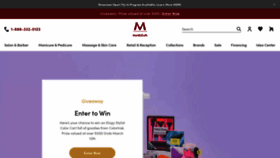What Minervabeauty.com website looked like in 2023 (1 year ago)
