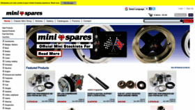 What Minispares.com website looked like in 2023 (1 year ago)
