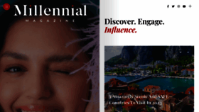 What Millennialmagazine.com website looked like in 2023 (1 year ago)