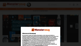 What Monsterzeug.de website looked like in 2023 (1 year ago)