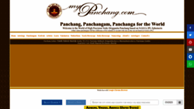 What Mypanchang.com website looked like in 2023 (1 year ago)