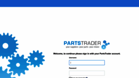 What My.partstrader.us.com website looked like in 2023 (1 year ago)