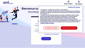 What Moncompte.sodexopass.fr website looked like in 2023 (1 year ago)