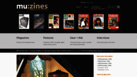 What Muzines.co.uk website looked like in 2023 (2 years ago)