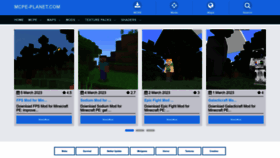 What Mcpe-planet.com website looked like in 2023 (3 years ago)