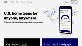 What Milocredit.com website looked like in 2023 (1 year ago)