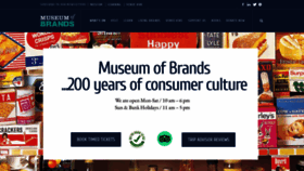 What Museumofbrands.com website looked like in 2023 (1 year ago)