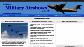What Military-airshows.co.uk website looked like in 2023 (1 year ago)