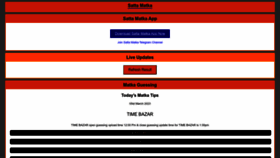 What Matkaguessing.in website looked like in 2023 (2 years ago)