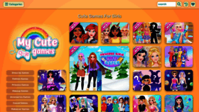 What Mycutegames.com website looked like in 2023 (1 year ago)