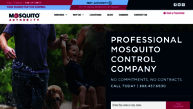 What Mosquito-authority.com website looked like in 2023 (1 year ago)