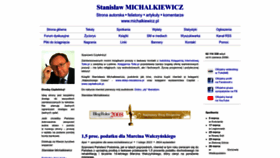 What Michalkiewicz.pl website looked like in 2023 (1 year ago)