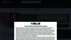 What Milar.es website looked like in 2023 (1 year ago)