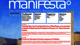 What Manifesta.org website looked like in 2023 (1 year ago)
