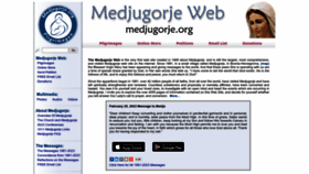 What Medjugorje.org website looked like in 2023 (1 year ago)
