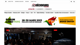 What Magazine-decideurs.com website looked like in 2023 (1 year ago)