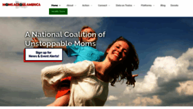 What Momsacrossamerica.com website looked like in 2023 (2 years ago)