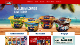 What Muellermilch.de website looked like in 2023 (1 year ago)