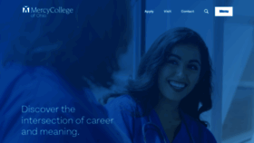 What Mercycollege.edu website looked like in 2023 (1 year ago)