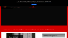 What Maxblog.pl website looked like in 2023 (1 year ago)