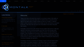 What Montalk.net website looked like in 2023 (1 year ago)