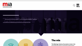 What Mia-uk.org website looked like in 2023 (1 year ago)