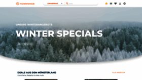 What Muensterland.de website looked like in 2023 (1 year ago)