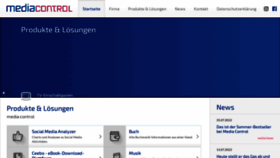What Media-control.de website looked like in 2023 (1 year ago)