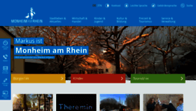What Monheim.de website looked like in 2023 (1 year ago)