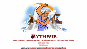 What Mythweb.com website looked like in 2023 (1 year ago)