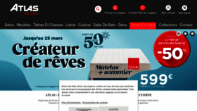 What Meublesatlas.fr website looked like in 2023 (1 year ago)