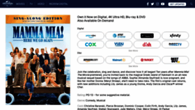 What Mammamiamovie.com website looked like in 2023 (1 year ago)