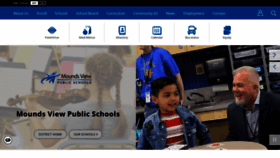What Moundsviewschools.org website looked like in 2023 (1 year ago)