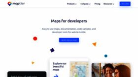 What Maptiler.org website looked like in 2023 (1 year ago)