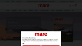 What Mare.de website looked like in 2023 (1 year ago)