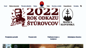What Matica.sk website looked like in 2023 (1 year ago)
