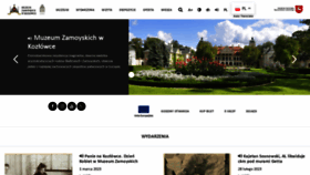 What Muzeumzamoyskich.pl website looked like in 2023 (1 year ago)