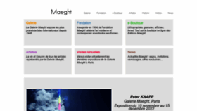 What Maeght.com website looked like in 2023 (1 year ago)