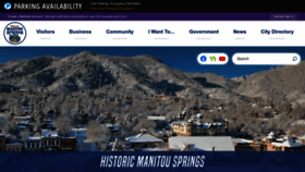 What Manitouspringsgov.com website looked like in 2023 (1 year ago)