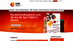 What Musikschulen.de website looked like in 2023 (2 years ago)