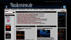 What Musikreviews.de website looked like in 2023 (1 year ago)