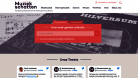 What Muziekschatten.nl website looked like in 2023 (1 year ago)