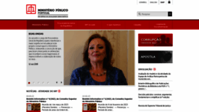 What Ministeriopublico.pt website looked like in 2023 (1 year ago)