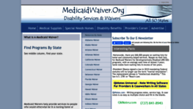 What Medicaidwaiver.org website looked like in 2023 (1 year ago)