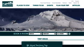 What Mthoodterritory.com website looked like in 2023 (1 year ago)