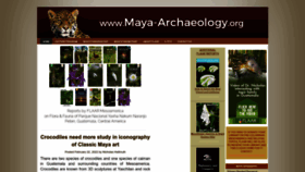 What Maya-archaeology.org website looked like in 2023 (1 year ago)