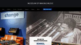 What Museumofmakingmusic.org website looked like in 2023 (1 year ago)