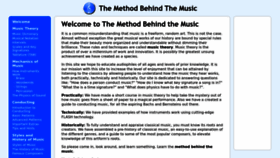 What Method-behind-the-music.com website looked like in 2023 (1 year ago)