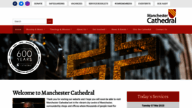 What Manchestercathedral.org website looked like in 2023 (1 year ago)
